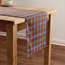 Clan Foster Light Blue und Red Scottish Tartan
