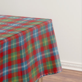 Clan Foster Light Blue und Red Scottish Tartan Tischdecke