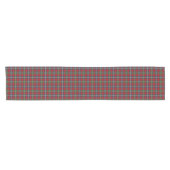Clan Foster Red and Navy Blue Scottish Tartan Kurzer Tischläufer (Horizontal)