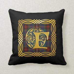 Clan Fraser alte Initiale Tartan-F Kissen