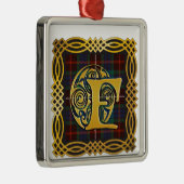 Clan Fraser alte Tartan-Tasse Silbernes Ornament (Rechts)