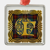 Clan Fraser alte Tartan-Tasse Silbernes Ornament (Vorne)