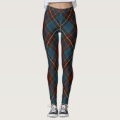 Clan Fraser alter Tartan - gedreht Leggings (Vorderseite)