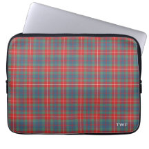Clan Fraser Ancient Tartan Mit Monogramm
