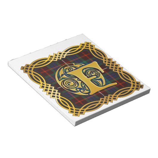 Clan Fraser Ancient Tartan Tasse Notizblock (angewinkelt)