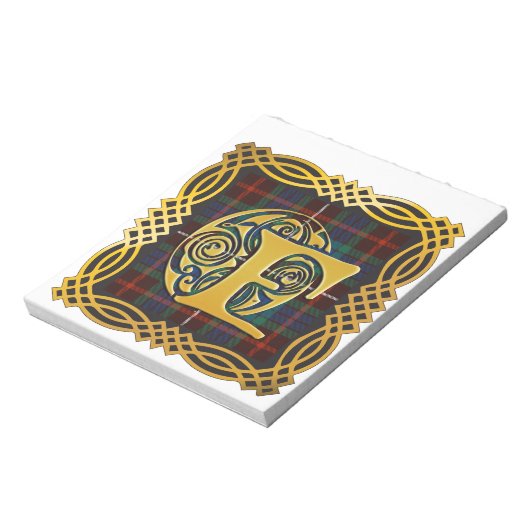 Clan Fraser Ancient Tartan Tasse Notizblock (Rotiert)