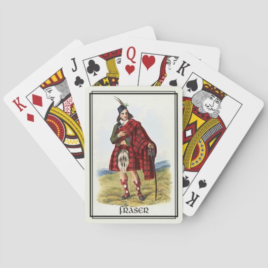 Clan Fraser Classic Schottland Spielkarten (Rückseite)