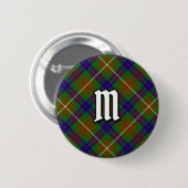 Clan Fraser Hunting Tartan Button (Vorne & Hinten)