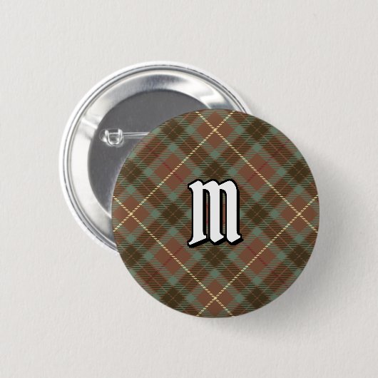 Clan Fraser Hunting Tartan Button (Vorne & Hinten)