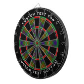 Clan Fraser Hunting Tartan Dart Board Dartscheibe (Vorderseite rechts)
