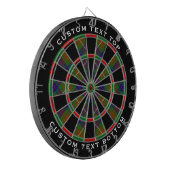 Clan Fraser Hunting Tartan Dart Board Dartscheibe (Vorderseite Links)