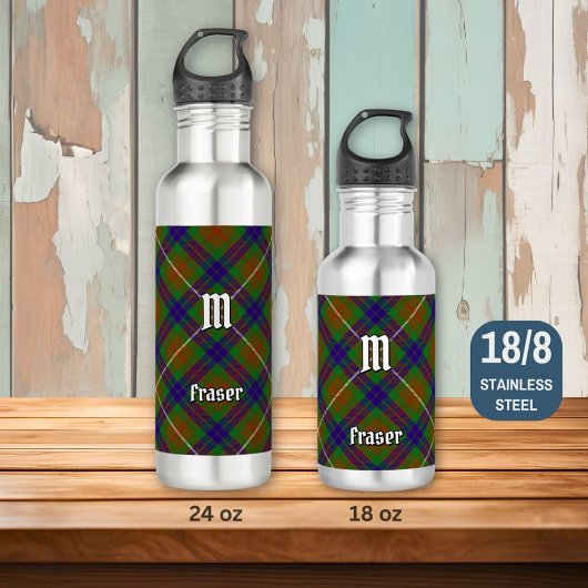 Clan Fraser Hunting Tartan Edelstahlflasche