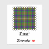 Clan Fraser Hunting Tartan Sticker (Blatt)