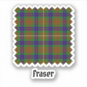 Clan Fraser Hunting Tartan Sticker (Vorderseite)