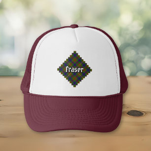 Clan Fraser Hunting Tartan Trucker Hat Truckerkappe