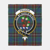 Clan Fraser Jagd Alter Tartan Kariert Fleecedecke (Vorderseite)