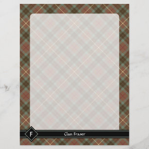 Clan Fraser Jagd gewitterter Tartan-Flyer Flyer