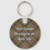 Clan Fraser Jagd gewitterter Tartan-Schlüsselanhän Schlüsselanhänger (Rückseite)