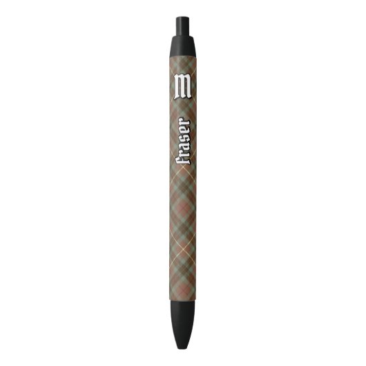 Clan Fraser Jagd gewitterter Tartan Tinte Pen Kugelschreiber (Vorderseite Vertikal)
