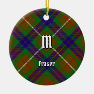 Clan Fraser Jagd Keramik Tartan Keramik Ornament
