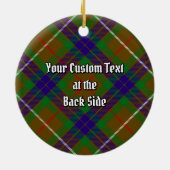 Clan Fraser Jagd Keramik Tartan Keramik Ornament (Hinten)