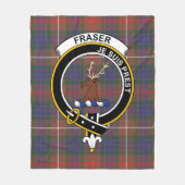 Clan Fraser Jagd Modern Lovat Clan Abzeichen Tar Fleecedecke (Vorderseite)