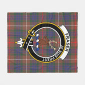 Clan Fraser Jagd Modern Lovat Clan Abzeichen Tar Fleecedecke (Vorderseite (Horizontal))