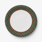 Clan Fraser Jagd Tartan Border Pappteller (Vorderseite)