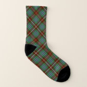 Clan Fraser Jagd Tartan Brown und Green Kariert Socken (Rechts - Außen)