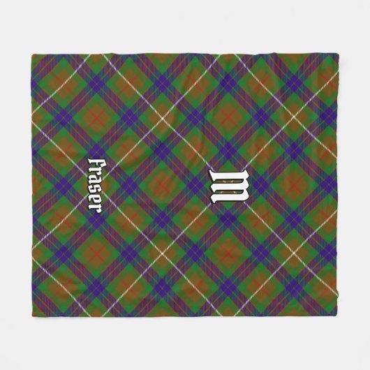 Clan Fraser Jagd Tartan Fleece Blanket (Vorderseite (Horizontal))