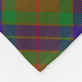 Clan Fraser Jagd Tartan Fleece Blanket (Ecke)