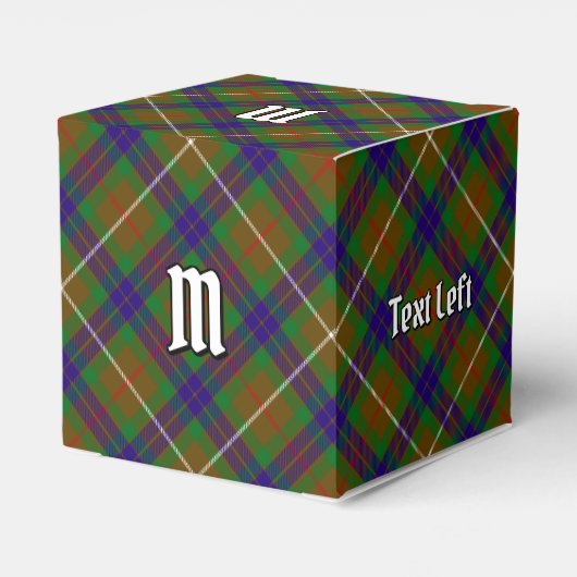 Clan Fraser Jagd Tartan Gevor Box Geschenkschachtel (Rückseite)