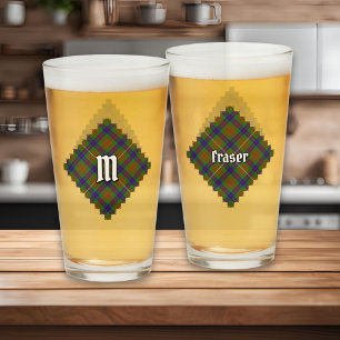 Clan Fraser Jagd Tartan Glass Glas