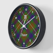 Clan Fraser Jagd Tartan Große Uhr (Winkel)