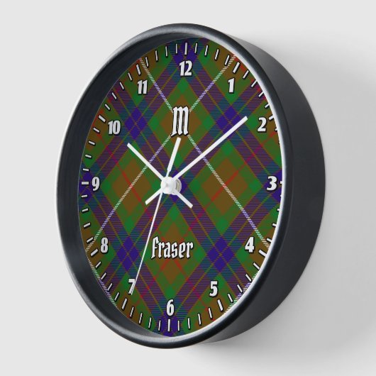 Clan Fraser Jagd Tartan Große Uhr (Winkel)