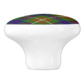 Clan Fraser Jagd Tartan Keramik Knob Keramikknauf (Seitenansicht)