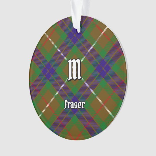 Clan Fraser Jagd Tartan Ornament (Vorderseite)