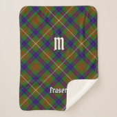 Clan Fraser Jagd Tartan Sherpa Blanket Sherpadecke (Vorderseite)