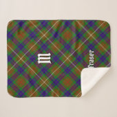 Clan Fraser Jagd Tartan Sherpa Blanket Sherpadecke (Vorderseite (Horizontal))