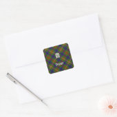Clan Fraser Jagd Tartan Square Sticker (Umschlag)