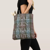 Clan Fraser Jagd-Tartan verwitterter Tasche (Von Nahem)