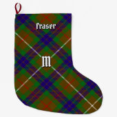 Clan Fraser Jagd Tartan Weihnachts-Strumpf Großer Weihnachtsstrumpf (Vorderseite)