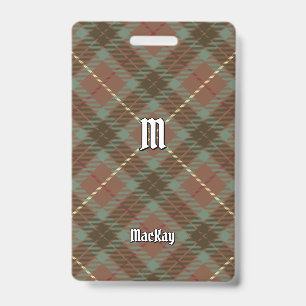 Clan Fraser Jagd verwittertes Tartan-Abzeichen Ausweis