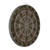 Clan Fraser Jagd Wetter Tartan Dart Board Dartscheibe (Vorderseite Links)