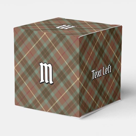 Clan Fraser Jagd Wetter Tartan Gefälligkeitsbox Geschenkschachtel (Rückseite)