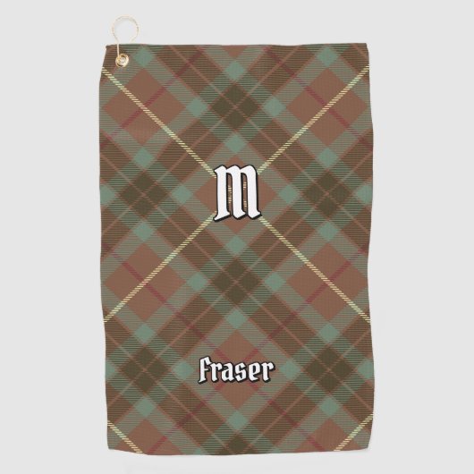 Clan Fraser Jagd Wetter Tartan Golf Handtuch (Vorderseite)