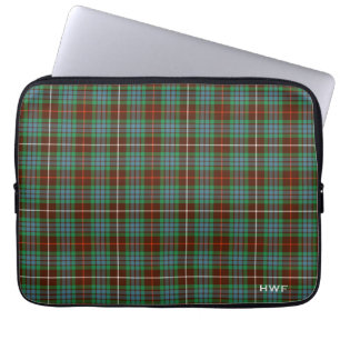 Clan Fraser JagdTartan mit Monogramm Laptopschutzhülle