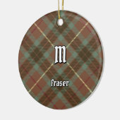 Clan Fraser Jagdwetter Tartan Keramik Ornament (Links)