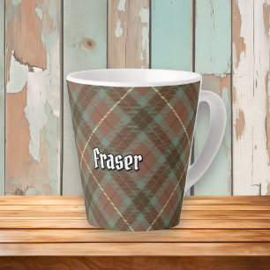 Clan Fraser Jagdwetter Tartan Latte Tasse