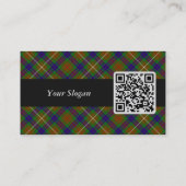 Clan Fraser Junting Tartan Business Card Visitenkarte (Rückseite)